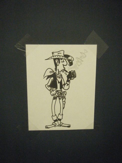 Christiane draw Lucky Luck and taped it to my door, because according to her we loook alike.